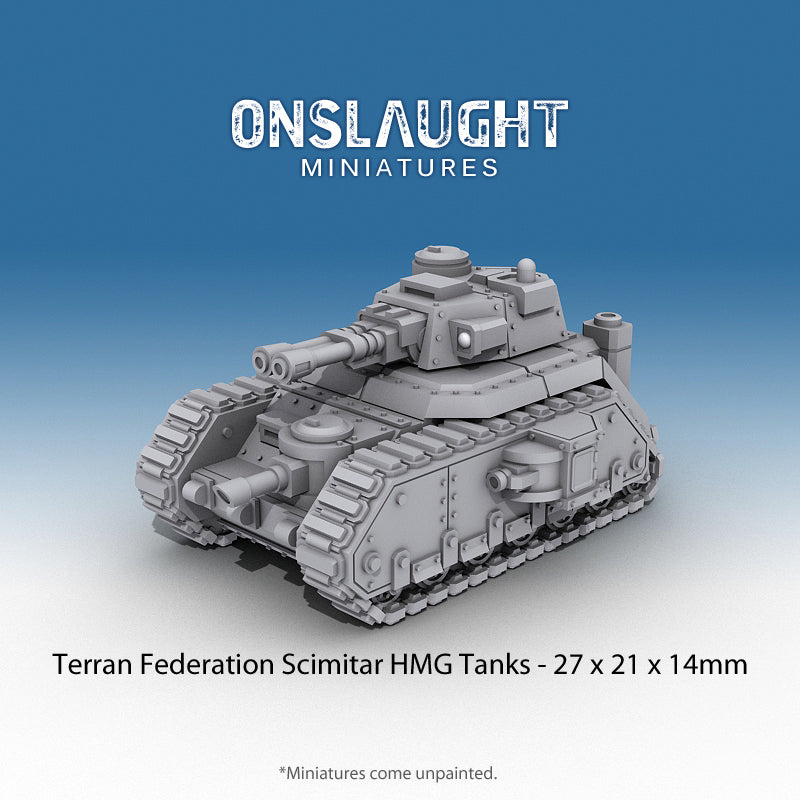 Terran Federation Scimitar HMG Tanks