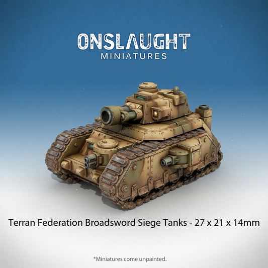 Terran Federation Broadsword Siege Tanks