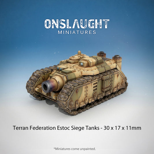 Terran Federation Estoc Siege Tanks
