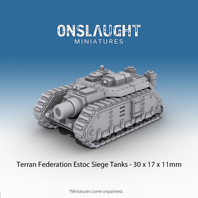 Terran Federation Estoc Siege Tanks