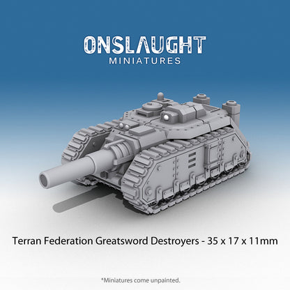 Terran Federation Greatsword Destroyers