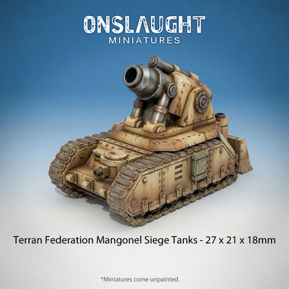 Terran Federation Mangonel Siege Tanks