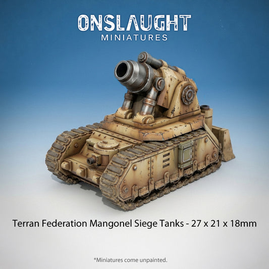 Terran Federation Mangonel Siege Tanks