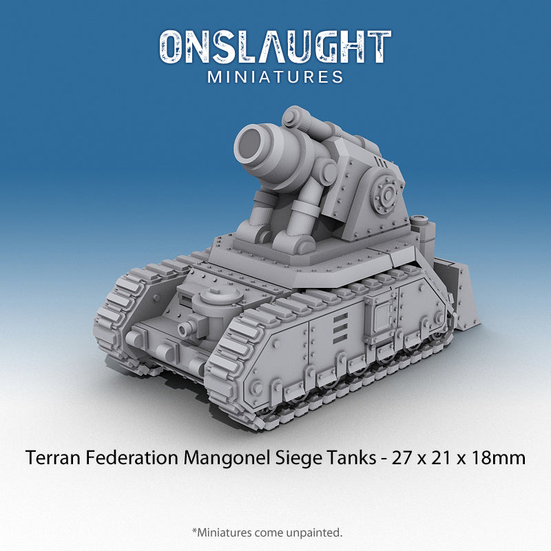 Terran Federation Mangonel Siege Tanks