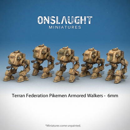 Terran Federation Pikemen Armored Walkers