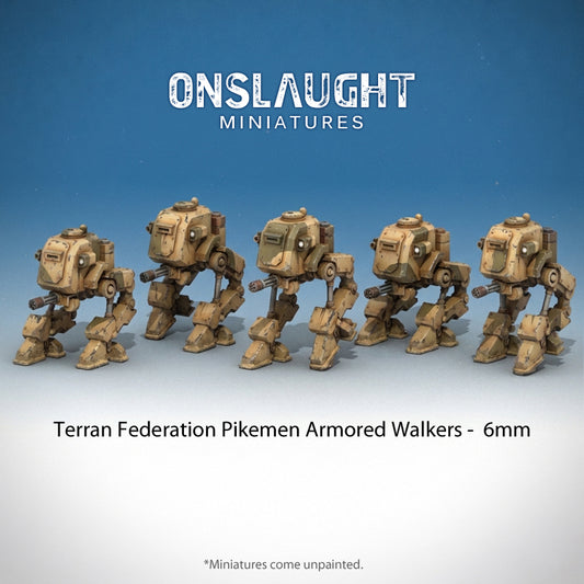 Terran Federation Pikemen Armored Walkers