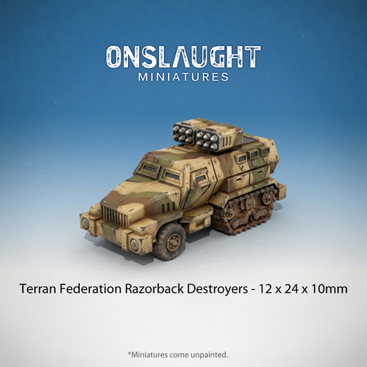 Terran Federation Razorback Destroyers
