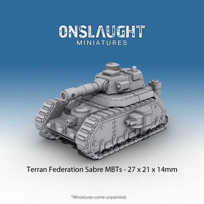 Terran Federation Sabre MBTs