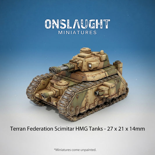Terran Federation Scimitar HMG Tanks